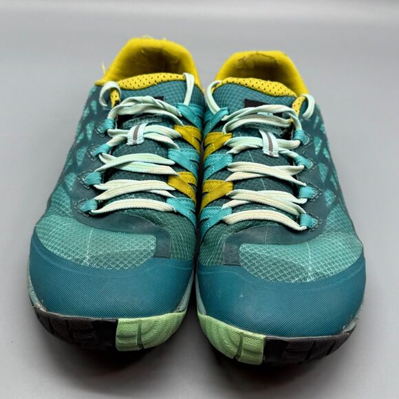 Merrell Glove 4 Women's 9 Green Trail Running Sneakers Lace-Up Low Top Round Toe - Picture 3 of 10